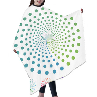 Personality  Elements Made Of Circles Hair Cutting Cape