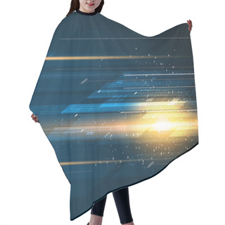 Personality  Abstract Futuristic Background Hair Cutting Cape