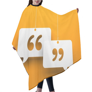 Personality  Chat Symbol And Quotation Mark Hair Cutting Cape
