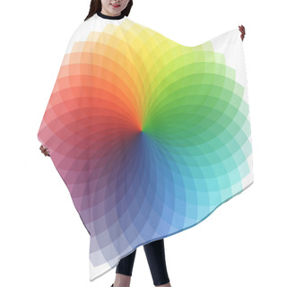 Personality  Spectral Flower Hair Cutting Cape