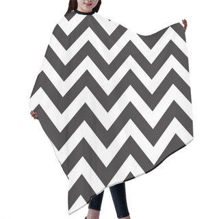 Personality  Classic Zigzag Lines Pattern On Black. Vector Design Hair Cutting Cape
