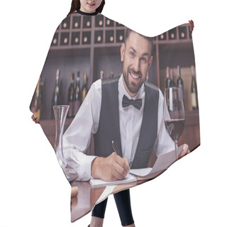 Personality  Sommelier Tasting Wine Hair Cutting Cape