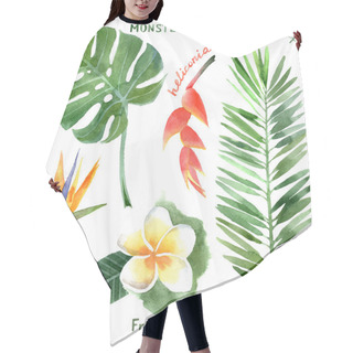 Personality  Watercolor Tropical Plants Hair Cutting Cape