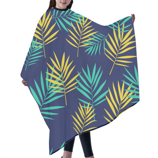 Personality  Tropical Palm Leaves Seamless Pattern Hair Cutting Cape