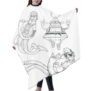 Personality  Hipster Abstract Characters Hair Cutting Cape