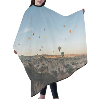 Personality  Mountain Landscape With Hot Air Balloons, Cappadocia, Turkey Hair Cutting Cape