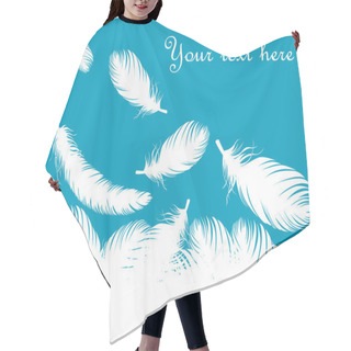 Personality  Feathers Vector Background Hair Cutting Cape