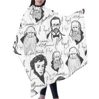 Personality  Literature Authors Pattern Hair Cutting Cape