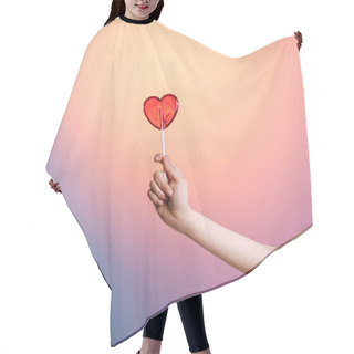 Personality  Hand Holding Lollipop  Hair Cutting Cape