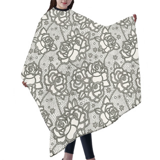 Personality  Lacec Pattern Hair Cutting Cape
