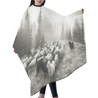 Personality  Spirit Of Antiquity With Sheep In The Mountains Hair Cutting Cape