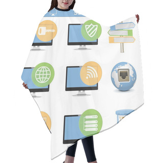 Personality  Vector Computer Icons Set 8 Hair Cutting Cape