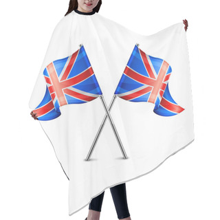 Personality  Two British Flag Hair Cutting Cape