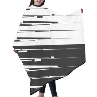 Personality  Set Of Abstract Digital Lines Hair Cutting Cape