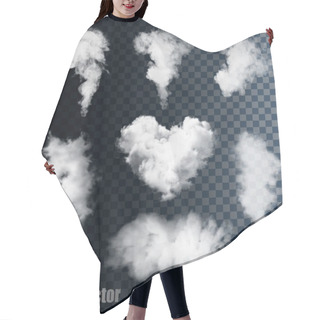 Personality  Smoke Vectors On Transparent Background.  Hair Cutting Cape