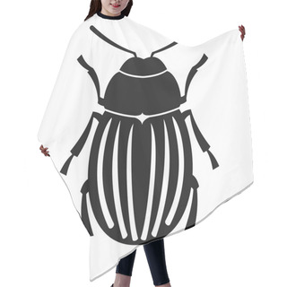 Personality  Colorado Potato Beetle Icon, Simple Style Hair Cutting Cape