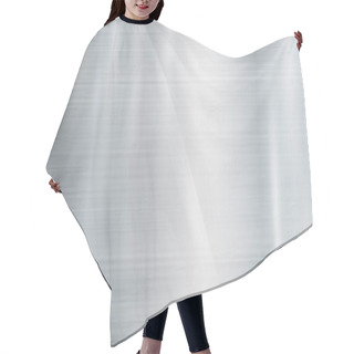 Personality  Texture Panorama Of Silver Metal With Reflection Hair Cutting Cape