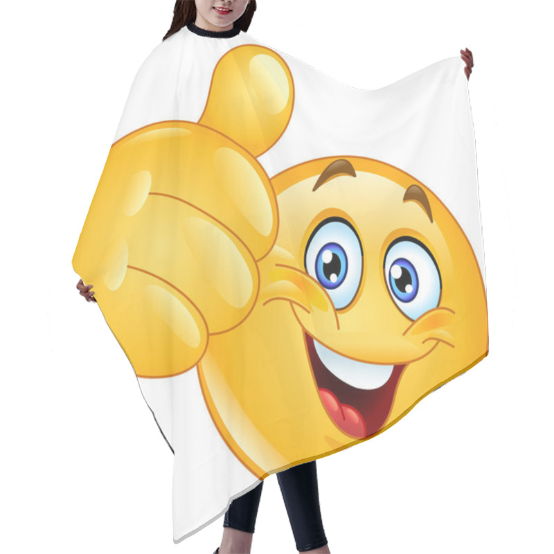 Personality  Thumb Up Emoticon Hair Cutting Cape