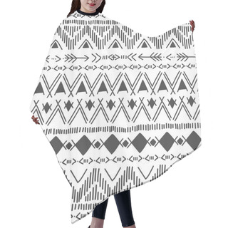 Personality   Tribal Navajo Seamless Pattern. Hair Cutting Cape