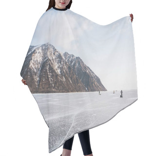 Personality  Frozen River In Winter Hair Cutting Cape