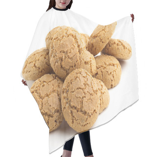 Personality  Heap Of Biscuits Isolated On White Background Hair Cutting Cape