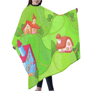 Personality  Little Fairy Houses Hair Cutting Cape