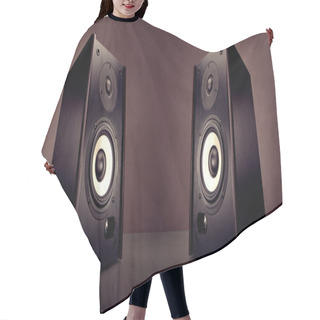 Personality  Two Energy Audio Speakers Hair Cutting Cape