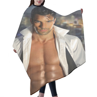 Personality  Sexy Handsome Hunk Hair Cutting Cape
