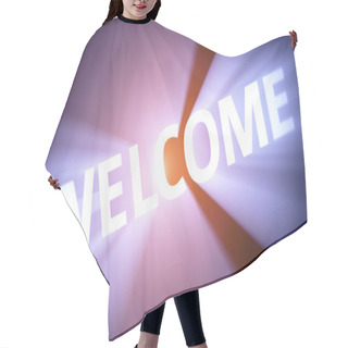 Personality  Illuminated WELCOME Hair Cutting Cape