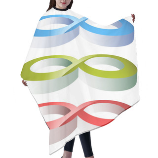 Personality  Infinity Abstract Symbols Set Hair Cutting Cape