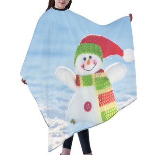 Personality  Snowman On Snow Hair Cutting Cape