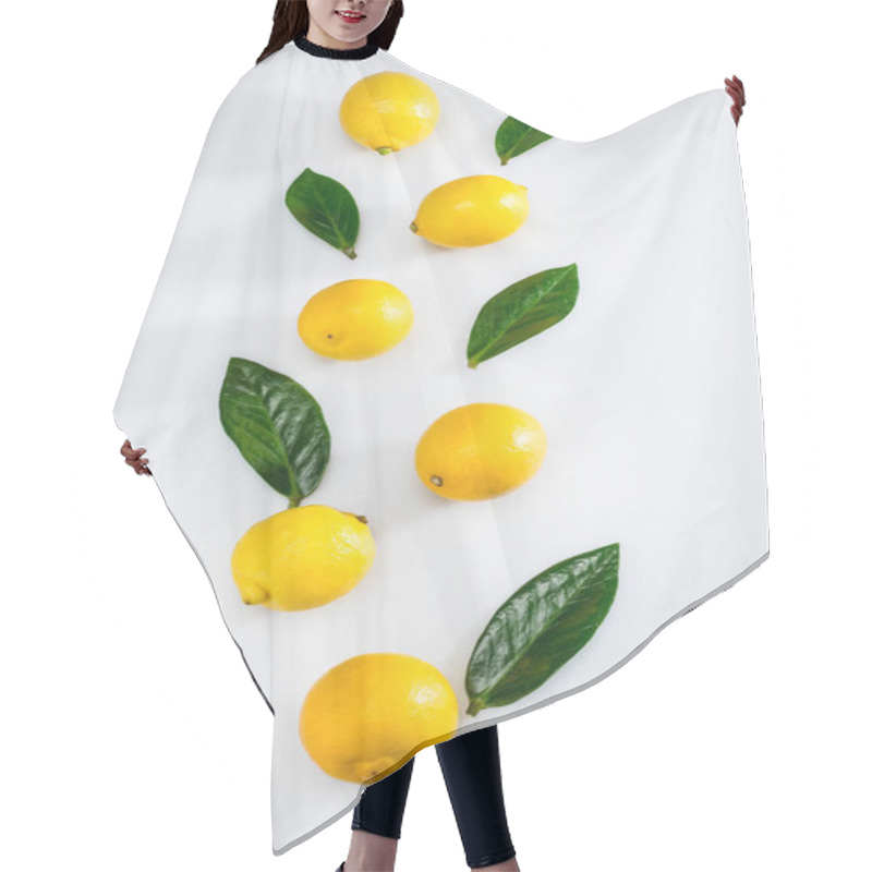 Personality  Fresh Lemons And Leaves Hair Cutting Cape