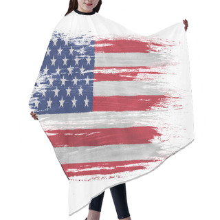 Personality  The USA Flag Hair Cutting Cape