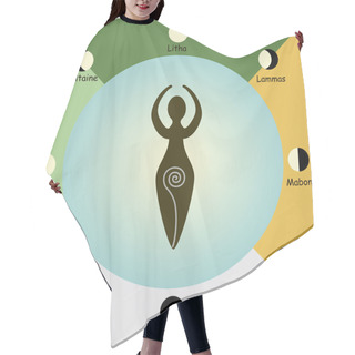 Personality  Wiccan Holisays Hair Cutting Cape