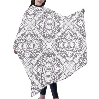 Personality  Abstract Hand-drawn Seamless Pattern Hair Cutting Cape
