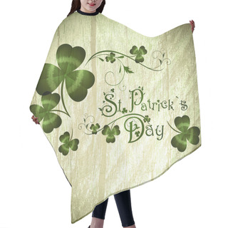 Personality  St.Patrick Day Greeting With Shamrocks Hair Cutting Cape