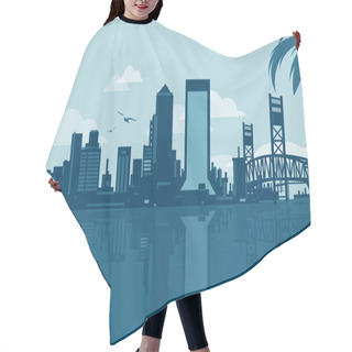 Personality  Jacksonville Skyline Hair Cutting Cape