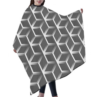 Personality  Abstract Hexagonal Background Geometric Grid Seamless Pattern Hair Cutting Cape