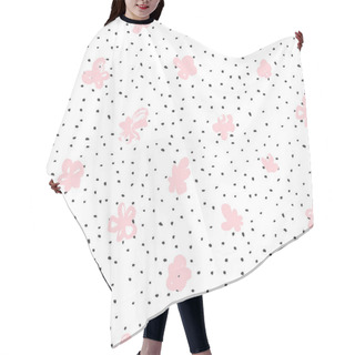 Personality  Graphical Flowers Pattern Hair Cutting Cape