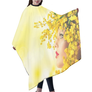 Personality  Woman Mimosa Beauty Hair Cutting Cape