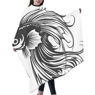 Personality  Betta Fish - Minimalist And Flat Logo - Vector Illustration Hair Cutting Cape