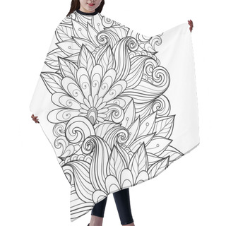 Personality  Abstract Floral Pattern Hair Cutting Cape