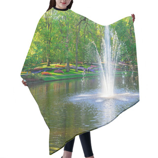 Personality  Spring Pond In Park Hair Cutting Cape