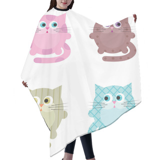 Personality  Cartoon Cats Hair Cutting Cape