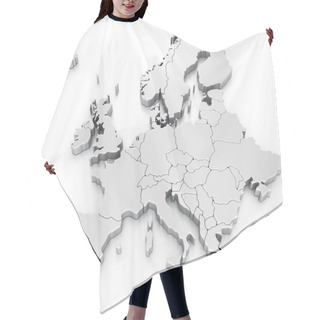 Personality  Euro Map Hair Cutting Cape