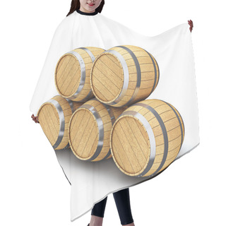 Personality  Wooden Barrel Hair Cutting Cape