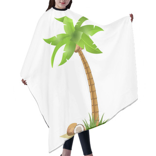Personality  Palm Tree And Coconuts Hair Cutting Cape