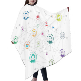 Personality  Social Network Hair Cutting Cape