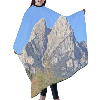 Personality  Pedraforca Mountain In The Cadi Moixero Mountain Range.  Hair Cutting Cape