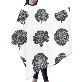 Personality  Carnation Flower Icons Hair Cutting Cape